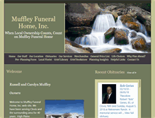 Tablet Screenshot of muffleyfuneralhome.com